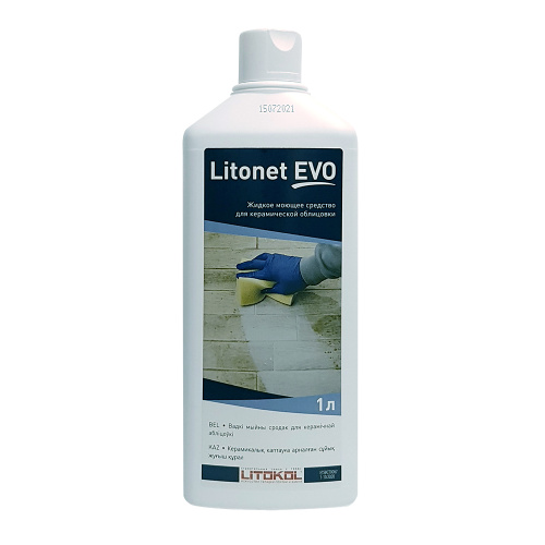 Litokol LITONET EVO / Литокол ЛИТОНЕТ ЕВО - Концентрированное средство очистки облицовки от остатков эпоксидной затирки. фото 2