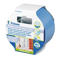 Folsen / Фолсен Лента малярная для наружных работ синяя 30 мм 50 м УФ-стойкая 0265030
