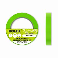 HOLEX Лента малярная жаростойкая до 100°С зеленая водостойкая 18ммх50м