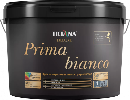 TICIANA DELUXE Prima Bianco / Тициана Делюкс Прима Бьянко - Краска акриловая высокоукрывистая база C