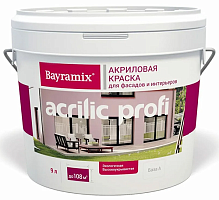 Bayramix Acrilic Profi / Байрамикс Акрилик Профи - Акриловая краска для фасадов и интерьеров