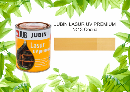 JUBIN LASUR UV PREMIUM / Юбин Лазурь УФ Премиум №13 Сосна (Аналог Белинка Топлазурь)