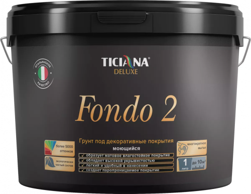 TICIANA DELUXE FONDO 2 / Тициана Делюкс Фондо 2 - Грунт-краска под декоративные покрытия база "А"