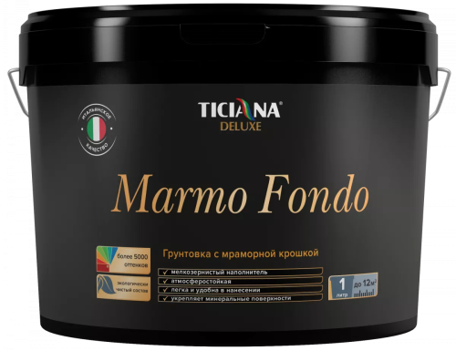 TICIANA DELUXE Marmo fondo / Тициана Делюкс Мармо фондо - Грунтовка акриловая c мраморной крошкой		