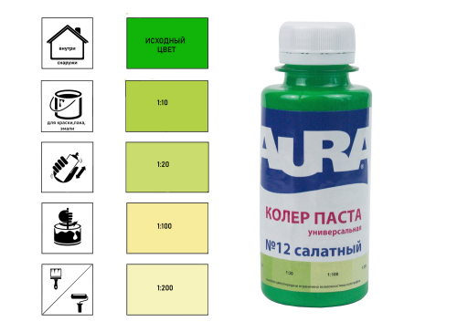 Aura / Аура - Колер паста салатный №12