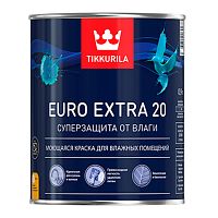 Tikkurila Euro Extra 20 / Тиккурила Евро Экстра 20 полуматовая краска для влажных помещений 