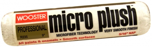 RR 235-9 5/16 Wooster MICRO PLUSH™ Microfibra  / Вустер Микро Плюш - Малярный Валик Плетеный 229 мм, ворс 8 мм