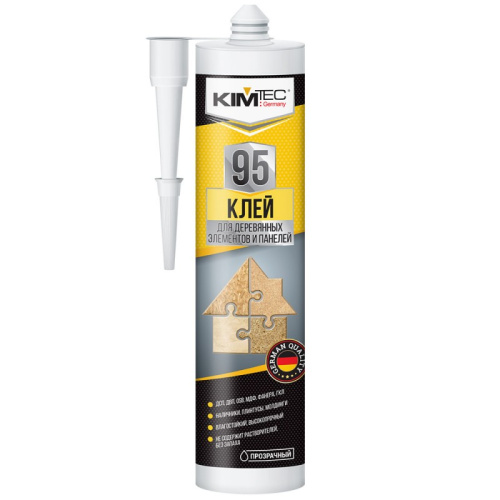 KIM TEC 95 / Кимтек Клей 95 для деревянных элементов и панелей прозрачный