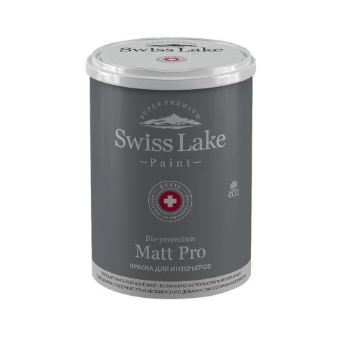 Swiss Lake Matt Pro / Свис Лэйк Матт Про -  Краска интерьерная для стен и потолков
