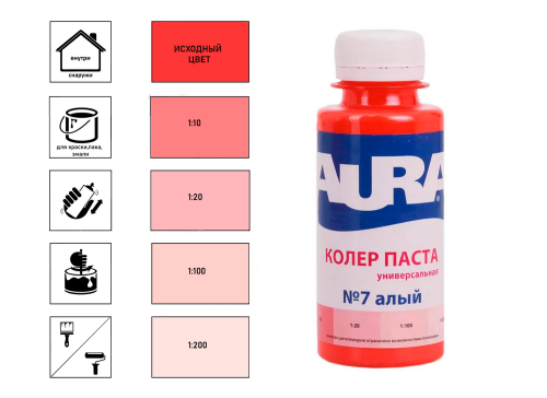 Aura / Аура - Колер паста алый №7