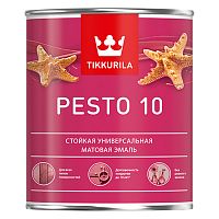 Tikkurila Euro Pesto 10 / Тиккурила Песто 10 эмаль алкидная для внутренних работ матовая (белая, светлые тона)